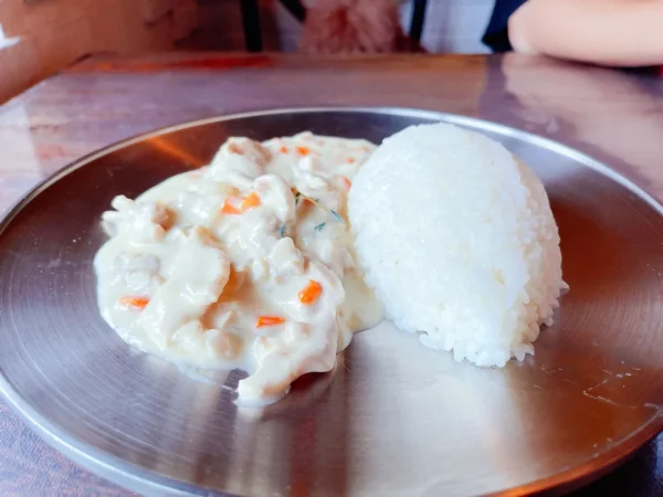 Chicken à la King with Rice - Bistro Food Journey